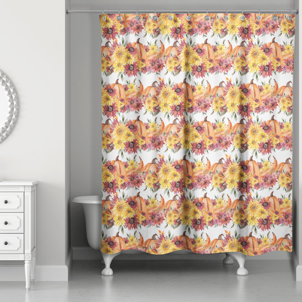 Rosalind Wheeler Somer Floral Shower Curtain Wayfair